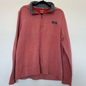 L.L. Bean Men's XL - 1/4 Zip Pullover Sweatshirt - Patch Logo - VIEW ALL PHOTOS